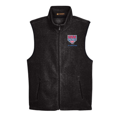 Harriton Fleece Full-Zip Vest Thumbnail