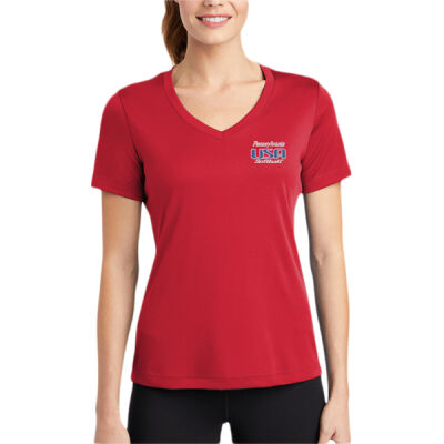 Sport Tek Ladies PosiCharge Competitor V Neck Tee Thumbnail